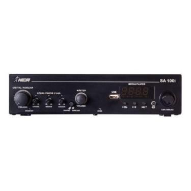Imagem de Amplificador De Audio Nca Sa100i 100w Bt 4 Ohms Ab Preto 100 W 127/220