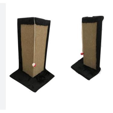 Imagem de Arranhador Para Gato Canto Sofá kit Duas Peças  ( Cor Juta/Marrom) - C