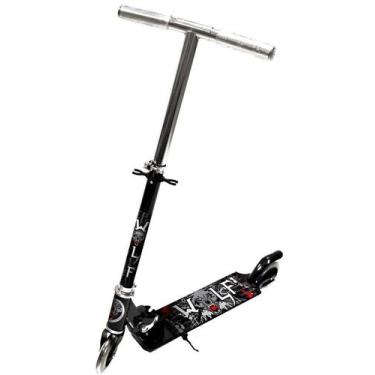 Imagem de Patinete de Ferro Adesivado Lobo C/LED Até 50 kg - Cie PT-53WO
