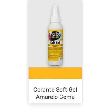 Imagem de Corante Soft Gel Amarelo Gema - FAB , 25g