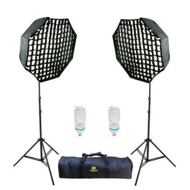 Imagem de Kit De Iluminação Contínua Agata Iii Octogonal Com Grid-110v - greika