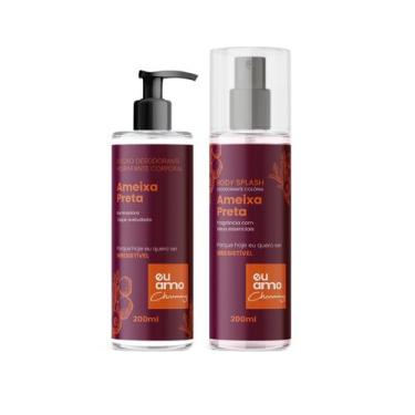 Imagem de Kit Hidratante Corporal e Body Splash Ameixa Preta 200ml Eu Amo Charmi