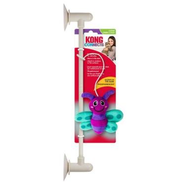 Imagem de Brinquedo Kong Connects Glow Firefly com catnip asas brilhantes e sons