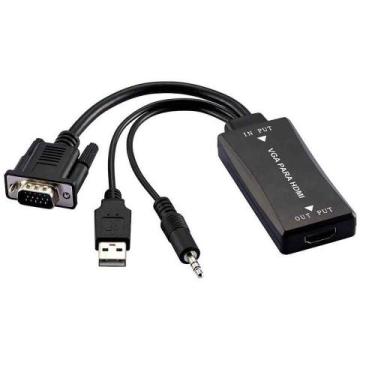 Imagem de Conversor Multilaser VGA M X HDMI WI280 C/Áudio