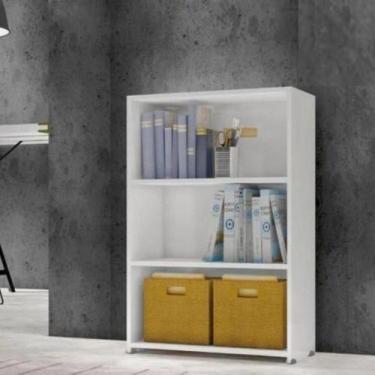 Imagem de Livreiro Multiuso Com 3 Nichos Faroé Brienza Movelaria, Branco