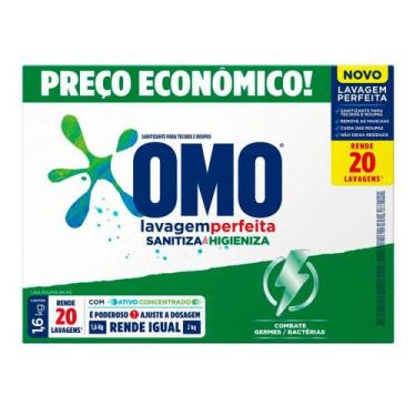 Imagem de Sabão em Pó Sanitiza e Higieniza Mais Proteção Omo 1,6kg