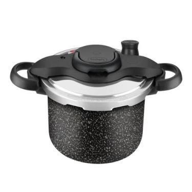 Imagem de Panela de Pressão Clipso Stone Pro 4,5L Fechamento Externo - Rochedo
