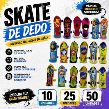 Imagem de Kit Mini Skate de Dedo Fingerboard Brinquedo Infantil Mini Skate Plást