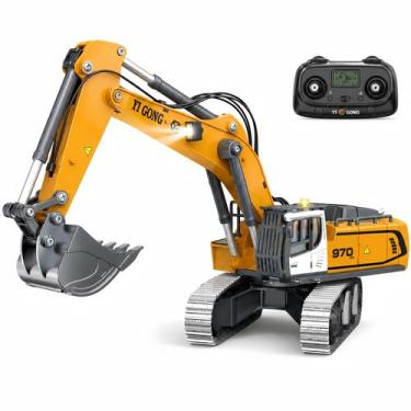 Imagem de Modelo de Escavadora RC Munmel 1:50 em Metal com Luzes