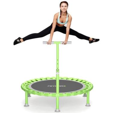 Imagem de Mini trampolim ZCMHAXJ 102 cm dobrável com capacidade de 200 kg