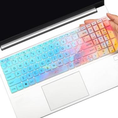 Imagem de Capa para teclado MUBUY-GOL para notebook HP 15,6" colorida
