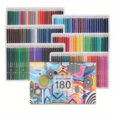 Imagem de Conjunto de Lápis de Cor a Óleo Brutfuner 48/72/120/160/180 Cores para