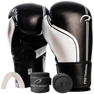 Imagem de Luva De Boxe Muay Thai Fx1 Luva com bucal e bandagem Pretorian Cor:Pra