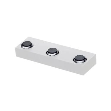 Imagem de Mini Arandela LED Flou Tri 6W Bivolt Ip65 Luz Amarela 2700K Branco Nordecor Iluminação