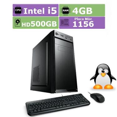 Imagem de Computador Desktop Brother Intel® Core™ i5 3.20 GHz Linux 4GB HD 500GB HDMI FULL HD Audio 5.1 + TECLADO USB + MOUSE USB