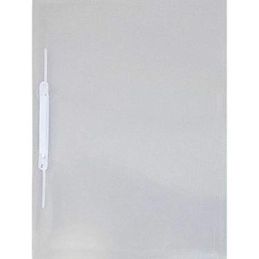 Imagem de Pasta Grampo Trilho Plastica Oficio Cristal - Pacote com 10, ACP, 1039CR, Incolor, pacote de 10
