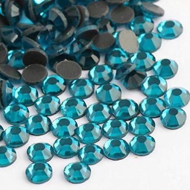 Imagem de Beadsland Cristal Hotfix Strass, pedra cortada à máquina 1440 peças/pacote (Indicolite, SS20/5 mm)