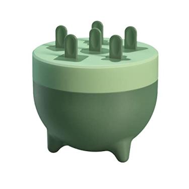 Imagem de Molde de picolé de plástico confiável para picolé e estrutura forte para casa, verde