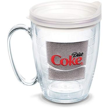 Imagem de Tervis Copo isolado Coca-Cola, caneca de 473 ml - tampa transparente, emblema Enjoy Diet Coke (Coca-Cola®)
