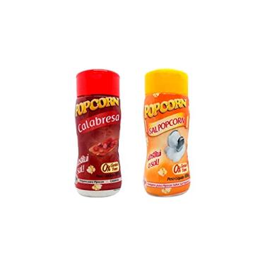 Imagem de Temperos P/ Pipoca Popcorn Cx 12 Frascos. 6 Calabresa - 6 Sal Popcorn