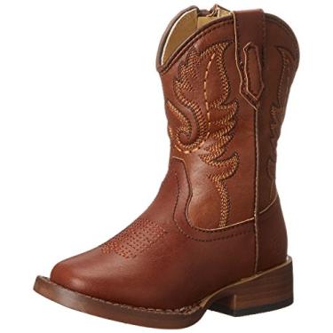 Imagem de ROPER Bota infantil Texson bico quadrado casual cano médio - marrom, Marrom, 13 Little Kid