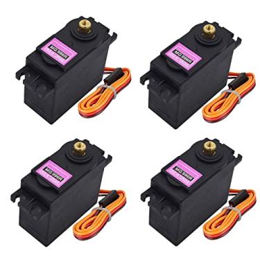 Imagem de Adeept 4 peças 996R servomotores de engrenagem de metal torque servo motor digital de alta velocidade para carro inteligente JR barco robô RC helicóptero arduino Raspberry Pi projeto DIY