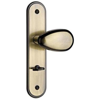 Imagem de Fechadura para Banheiro Soprano Bora, Ouro Velho - BORA-4053-PY-E14