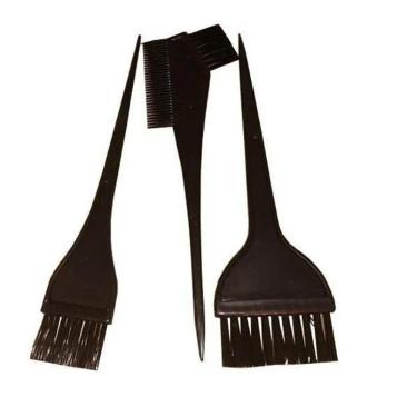 Imagem de Kit Pincel Para Pintura Tintura De Cabelos Com 3 Peças-Preta