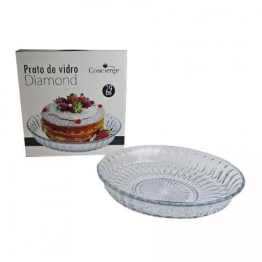 Imagem de PRATO BOLO 29CM VIDRO DIAMOND