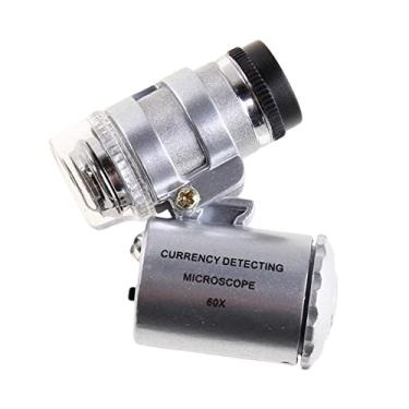 Imagem de Kit de acessórios para microscópio 60x mini lente portátil lupa microscópio lupa microscópio slide