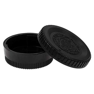 Imagem de Conjunto de tampa de lente traseira e corpo da câmera Fotodiox Designer compatível com todas as câmeras e lentes Nikon/Nikkor F - Preto