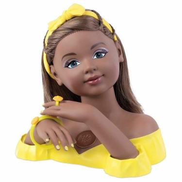 Boneca Busto Nancy Hair Super Toys Fazer Maquiagem em Promoção na Americanas