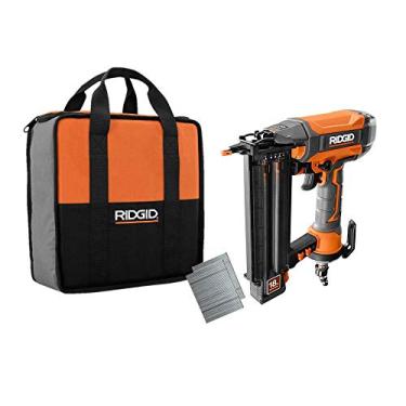 Imagem de RIDGID 18-Gauge 2-1/8 pol. Brad Nailer com tecnologia de direção limpa renovada