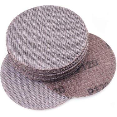 Imagem de SHENGANG 25 pçs 5 polegadas 125mm malha discos de lixar gancho laço disco abrasivo livre de poeira anti-bloqueio lixa afiada para madeira de carro, 120