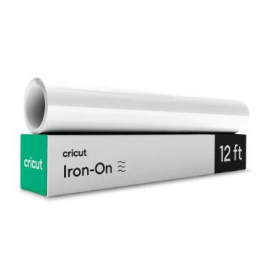 Imagem de Cricut Everyday Iron On - 30,5 cm x 3,6 m - Vinil HTV para camisetas - Use com Cricut Explore Air 2/Maker, Garantia StrongBond, Outlast 50+ lavagens, branco