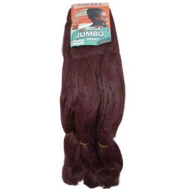 Imagem de Cabelos Mega Jumbo 6x 400g para Tranças Box Braids 99j