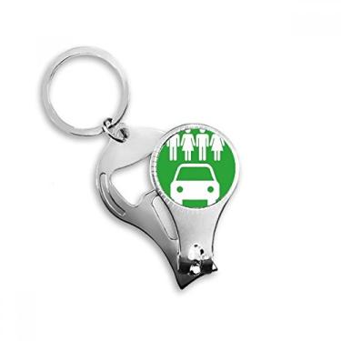 Imagem de Quatro Pessoas Veículos Energéticos Protegem Ambiente Anel Alicate de Unha Chaveiro Abridor de Garrafas