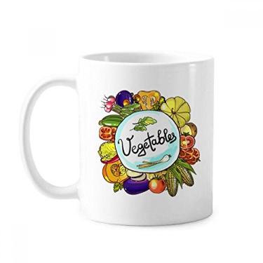 Imagem de Legumes Corn Redish Caneca de repolho chinês cerâmica xícara de café porcelana louça