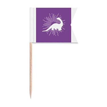 Imagem de Tamanho do corpo, altura animal, presa, palito, bandeiras, marcação de rotulagem para bolo de festa, prato de queijo