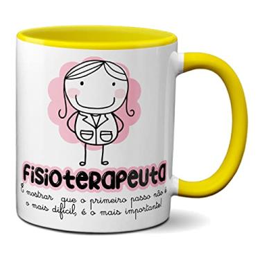 Imagem de Caneca Fisioterapeuta Mais Importante É Dar O Primeiro Passo (Amarela)