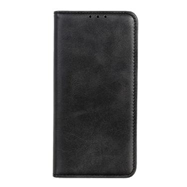 Imagem de YINGDAFENG Capa flip para Google Pixel 7, capa carteira de couro PU magnética com slots para cartão recurso de suporte e proteção da câmera à prova de choque TPU interno, preto