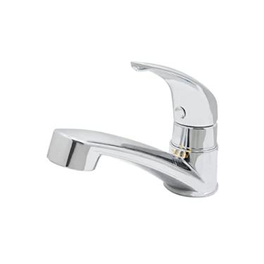 Imagem de Torneira Pia Lavatório Banheiro Mesa Bancada Abs Cromado Luxo 1/4 Volta