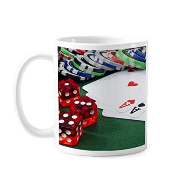 Imagem de Chip Poker Dice Foto Caneca Cerâmica Café Porcelana