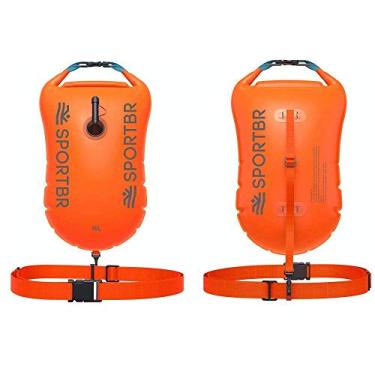 Imagem de SPORTBR - Bóia com Sinalizador e Apito para Natação em Mar Aberto - Laranja