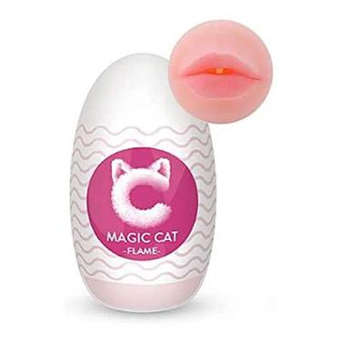 Imagem de Masturbador EGG Formato com Texturas Interna em Cyberskin 10,6 X 6,2 CM S-HANDE MAGIC CAT FLAME