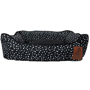 Imagem de Caminha Pet Pra Cachorro E Gato Cama Dots Preta - Tamanho P
