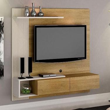 Imagem de Home Suspenso para Tv até 60 Polegadas 2 Portas Los Angeles Valdemóveis Cinamomo/off White