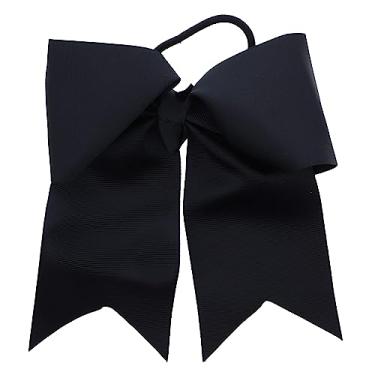 Imagem de Pônei Jumbo Bow com caudas, Preto, 7 Inch