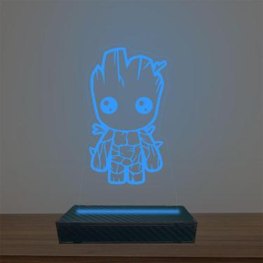 Imagem de Luminária Led 3d Baby Groot Abajur Luxo