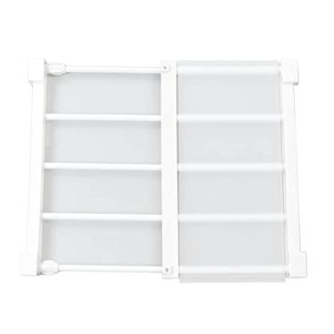 Imagem de Prateleira de Tensão de Armário, Prateleira de Tensão Ajustável, Prateleira de Haste de Tensão Organizador de Prateleira de Armário Prateleira de Tensão de Metal Separador de